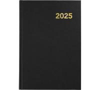 Grafoplas - Agenda 2025 Anual Día Página Bretaña, Negro, 14, 5x21cm, Español, Tapa Dura y Punto de Lectura, 288 Páginas, Papel Blanco 70g Certificado FSC, Incluye Planning y Calendario 3 años