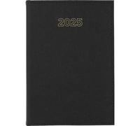 Grafoplas, Agenda 2025 Semana Vista, Zurich, 24x16, 5cm, Negro, Español, Tapa Acolchada, Certificado FSC, 120 Páginas Papel Ahuesado 80g, Incluye Punto de Lectura, Planning y Calendario 3 años