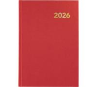 Grafoplas - Agenda 2026 Día por Página 2026 Bretaña, Roja, 14,5x21cm, Español, Tapa Dura y Punto de Lectura, 288 Páginas, Papel Blanco 70g Certificado FSC, Incluye Planning y Calendario 3 años