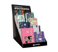 GRAFOPLAS Agenda Escolar 2026-27 Espiral con Tapa Extra y Goma Surtido A5/A6