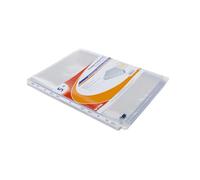 Grafoplas - Bolsa 5 Fundas Multitaladro PVC Transparente 180µ, Apertura U