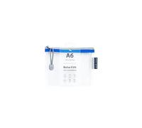 Grafoplas - Bolsa con Cremallera EVA a6, Fabricada con Goma EVA Transparente, Cremallera Azul, 17, 5x12, 5cm, Ideal para Transportar Todo Tipo de Artículos, Pequeños Documentos o Material Escolar