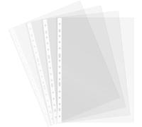Grafoplas - Bolsa de 20 Fundas Multitaladro, Transparente Cristal, Lomo Reforzado, Tamaño Folio, Polipropileno Calidad Estándar, 16 Taladros, Perfecto como Material de Oficina y Escolar