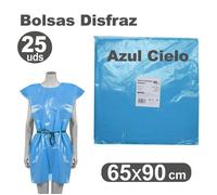 GRAFOPLAS BOLSA DISFRAZ 65X90 25 UNID AZUL CLARO VARIOS PAPELERIA