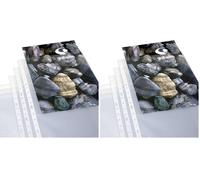 Grafoplás | Caja 100 Fundas Plástico Cristal | Tamaño Folio | Polipropileno Calidad Estándar | Lomo Reforzado | 16 Taladros | Perfectas como Material Escolar y de Oficina (Paquete de 2)