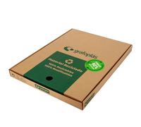 Grafoplas - Caja 100 Fundas Transparentes Folio, Recicladas al 90%, Polipropileno Calidad Extra, 16 Perforaciones, Transparencia Piel Naranja, Perfecto accesorio para archivadores