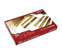 Grafoplas - Caja de 50 Fasteners Metálicos para Encuadernar con Lengüeta
