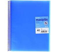 GRAFOPLAS CARPETA 40 FUNDAS MAXIPLAS TRANSPARENTE AZUL CON SOBRE VARIOS PAPELERIA