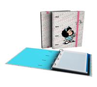Grafoplas - carpeta a4 con anillas troqueladas con recambio y separado