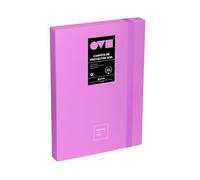 Grafoplas - Carpeta Archivadora de Proyecto, Lomo 3cm, Tamaño Folio, Tapa Rígida, PolyFoam, Resistente y Ultraligero, Color Lavanda, Colección Unequal Minimal, Ideal para Documentos Escolares