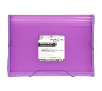 Grafoplas - Carpeta Archivadora, Lavanda Pastel, Tamaño Folio, 13 Posiciones Fuelle, Incluye Etiqueta para Visores y Tarjetas, Cubiertas Impermeables de Plastico, Multiline