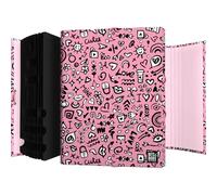 Grafoplas - Carpeta Clasificadora Escolar, 12 Posiciones, Diseño I Love You, Bits & Bobs Pop Up Design, 35x26x2cm, Cartón Plastificado Soft, Certificado FSC, Ideal para Archivar Documentos a4 y Folio