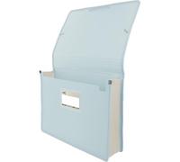 Grafoplás - Carpeta con Fuelle Maxi y Gomas, Tamaño A4+, 26x34,5x8cm, Azul Claro, Capacidad Extra para Documentos Folio, Colección Papelería Like, Perfecto Material Escolar y de Oficina