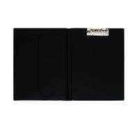 Grafoplas - Carpeta con Pinza, Tamaño Folio, Miniclip Superior, PVC, Negro, Lomo Recto, 33, 5x24cm