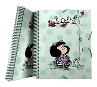 Grafoplas - Carpeta de 30 Fundas Transparentes A4, Mafalda Kiss, Maxiplás