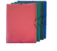 GRAFOPLAS CARPETA FOLIO GOMAS SOLAPA PLASTICO GRANATE VARIOS PAPELERIA