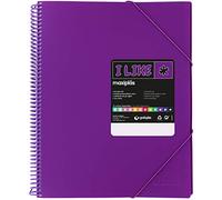 Grafoplás - Carpeta Fundas Espiral, A4, Morado, 50 Fundas, Incluye Sobre, Maxiplás I Like