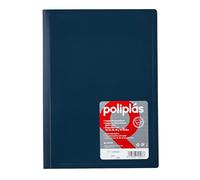 Grafoplas - Carpetas 30 Fundas Plástico A4, Poliplás Opaco, Azul