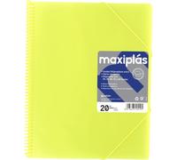GRAFOPLAS CARPETAS A4 30 FUNDAS A4 ESPIRAL MAXIPLAS AMARILLO