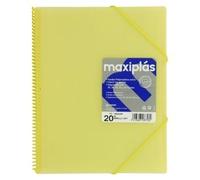 GRAFOPLAS CARPETAS A4 50 FUNDAS A4 ESPIRAL MAXIPLAS AMARILLO