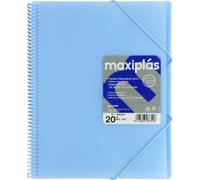 GRAFOPLAS CARPETAS A4 50 FUNDAS A4 ESPIRAL MAXIPLAS AZUL SOFT