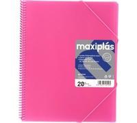 GRAFOPLAS CARPETAS A4 60 FUNDAS A4 ESPIRAL MAXIPLAS FUCSIA