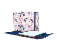 Grafoplas | Carpetas Anillas A4 con Recambio y Solapa | Carpeplús Sunset Bits&Bobs | Incluye Separadores | Goma Elástica Cierre | Lomo Curvo Ergonómico | Papel Cudricula 5x5 90g | Certificado FSC