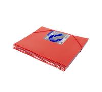 Grafoplas - Carpetas de Fundas Plastico a4, 40 Fundas Transparentes, Tapas Rígidas Rojas, Espiral PVC, Apertura 360, Incluye Sobre, Archiva Material Escolar y de Oficina, Maxiplás Traslúcidos