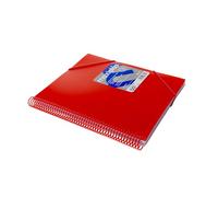 Grafoplas | Carpetas de Fundas Plastico a4 | 50 Fundas Transparentes | Tapas Rígidas Rojas | Espiral PVC | Apertura 360 | Incluye Sobre | Archiva Material Escolar y de Oficina | Maxiplás Traslúcidos
