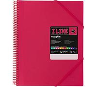 Grafoplás - Carpetas Fundas Espiral, 40 Fundas, Fucsia, Incluye Sobre, Maxiplás I Like