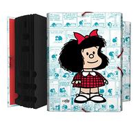 Grafoplas - Clasificador Documentos, Mafalda Viñetas, 12 Posiciones, Tamaño Folio, Cartón, Certificado FSC