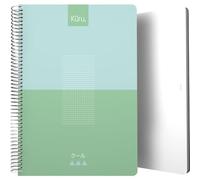 Grafoplas - Cuaderno de Puntos, Tamaño Folio, Verde, Tapa Flexible Plástico, Kuru, 80 Hojas Papel 90 Gramos, Dots