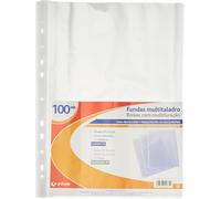 Grafoplas - Fundas Multitaladro XS, 11 Taladros, Tamaño A4, Lomo Reforzado