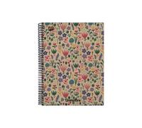 Grafoplas - GRAFOPLÁS CUADERNO ESPIRAL A4 80H 4X4 90GR KRAFT Y CARTÓN RECICLADO UNINATURE HOLANDA 88502304