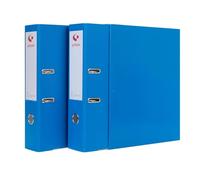 Grafoplas - Módulo de 2 Archivadores con Palanca de 65mm Color Azul, Incluye Caja, Perfecto para Archivo