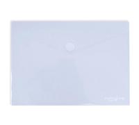 Grafoplas - Pack 5 Carpetas Sobres Plastico A3, Cierre Textil Adhesivo, Color Azul Claro, Multiline, 33,5x24cm, Polipropileno Cristal Rayado Traslúcido, Perfecto para Dibujos y Documentos Grandes