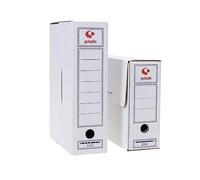 Grafoplás | Pack de 10 Cajas de Archivo Definivo Folio | Cartón Microcanal Impreso | 2 Frentes | Fácil Montaje | Perfecto para Organizar Documentos