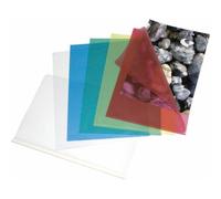Grafoplas - pack de 100 dossiers, tamaño folio, transparente piel nar