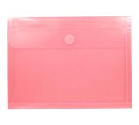 Grafoplas - Pack de 5 Carpetas Sobres Plastico con Fuelle 30mm, Color Rosa Claro, Cierre Textil Adhesivo, Tamaño Folio+, 33,5x25cm, Perfecto para Documentos a4 y Folio, Colección Multiline