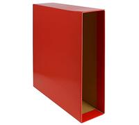 Grafoplas - Paquete de 12 Cajas para Archivador AZ Grafcolor, Tamaño Folio, Color Rojo, Medidas: 35,5 x 29,3 cm Lomo 8,5cm, Certificado FSC