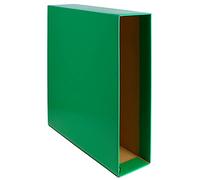 Grafoplas - Paquete de 12 Cajas para Archivador AZ Grafcolor, Tamaño Folio, Color Verde, Medidas: 35,5 x 29,3 cm Lomo 8,5cm, Certificado FSC