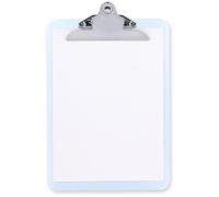 Grafoplas - Portapapeles Blanco con Pinza Jumbo Alta Presión, Blanco, Polipropileno, Tamaño Folio