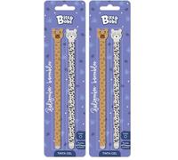 Grafoplas - Set Escolar 2 Bolis Borrables con Tapa Tinta Gel Azul, Bits&Bobs Animals Oso Leopardo, Permite Recambio, Incluye Goma, Escritura Limpia sin Manchas, Material Escolar y Regalo Original