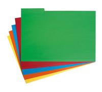 Grafoplás Subcarpeta con Pestaña Lateral Folio Cartulina Naranja Set de 5