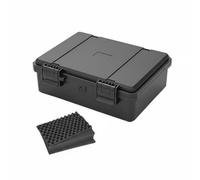 Gralara Caja de Herramientas Estuche Protector, JSJM1813 Negro con Esponja, Dimensiones Internas 180 120 38 Mm, Dimensiones Externas 198 152 46 Mm