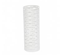 Gralara Cilíndrico Metálico Metal Morno Metálico Resisn para Recibidor, Oficina , Blanco , Circular Geométrico