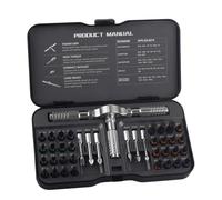 Gralara DIY 40 en 1 Atracción Destornillador Conjunto Kit de llave de trinquete Fuerte Durabilidad resistente Fácil de instalar T Many