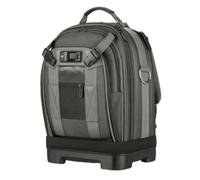 Gralara Mochila Herramientas con Base Rígida Multibolsillos Mochila Portaherramientas Resistente Al sgaste Organizador Portaherramientas para Construcción, Gris