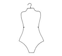 Gralara Percha de Lencería, Percha para Trajes de Baño, Percha para Abrigos, Percha de Exhibición, Estante de Exhibición en Forma de Cuerpo, Ropa para Niños, Negro, Individual