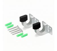 Gralara Portabidón de Riego Carro Porta Colgador Enrollador de Soporte Fijación Segura con Tornillos y Tacos Mantiene Artículos Voluminosos Fuera del Suelo, EG-1001 Con Cerradura